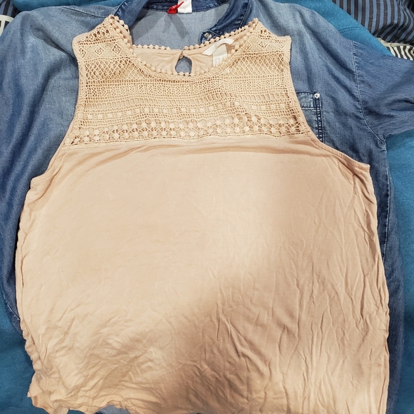 Blush H & M sleeveless blouse size medium - Picture 4 of 4